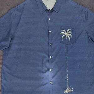 FyDude XXXL navy button down shirt